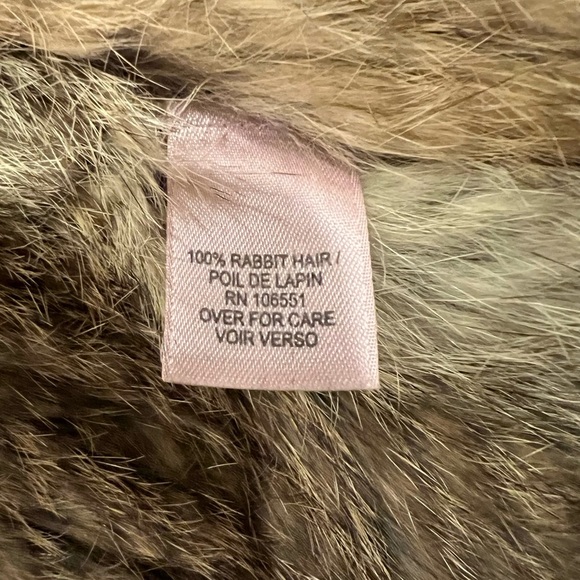 Stylish real rabbit fur brown vest. Like new. Calypso St. Barth. VINTAGE. Small - Picture 5 of 7